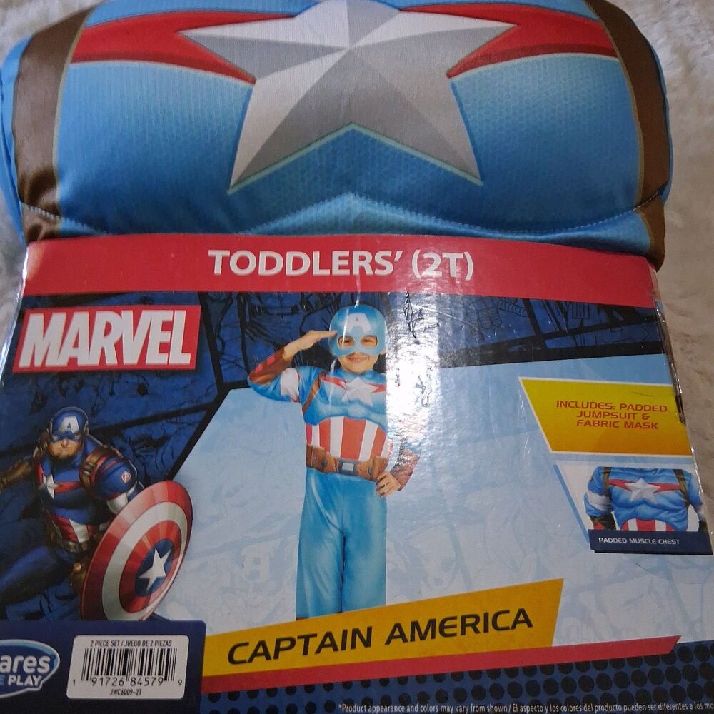Marvel Captain America Toddler Costume 2T - Picture 2 of 3